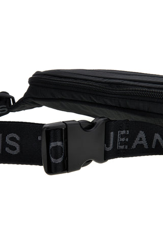 Schwarze Gürteltasche mit Tommy Jeans Logo 14280