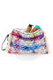 Basile BA26433 mehrfarbige Strand-Clutch mit Fransen aus leichtem Stoff