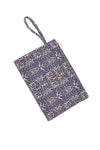 Pochette leopardata blu con stampa animalier Basile CLASSBA23633