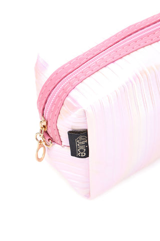 Beauty case rosa effetto iridescente JUICE PARIS 049