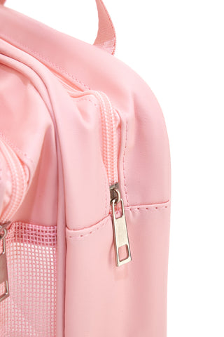 Beauty case rosa con finestra trasparente Juice Praga 099