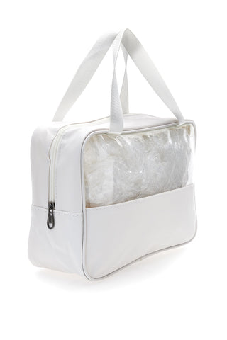 Coveri BERNA 099 Weißes Beauty-Set mit transparenten Einsätzen