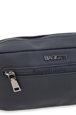 Beauty case nero con manico e zip frontale Biagiotti MOI LB25W-464/1/BUST