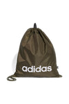 Adidas Linear Gymsack, grüner Turnbeutel mit Frontlogo