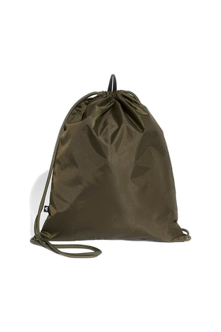 Sacca verde con logo frontale Adidas Linear Gymsack