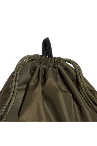 Sacca verde con logo frontale Adidas Linear Gymsack