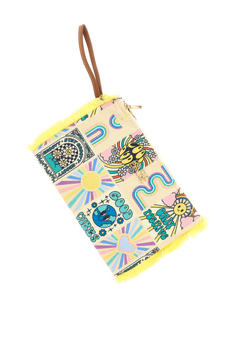 Pochette mare multicolore con frange Basile BA23723