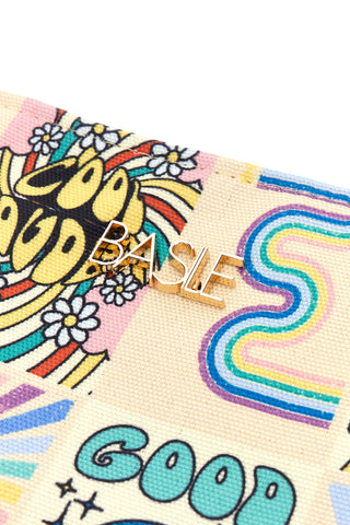 Mehrfarbige Strand-Clutch-Tasche mit Fransen Basile BA23723