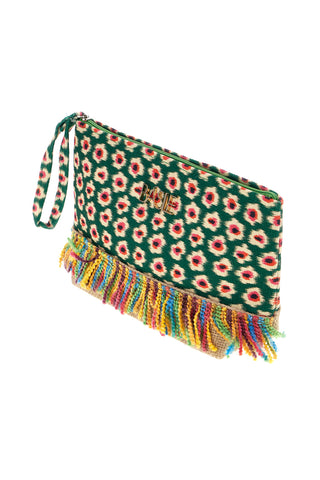 Pochette mare multicolore con frange Basile CLASSBA22218