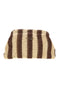Basile CLASS BA27411 Beige braun gestreifte gewebte Strandtasche