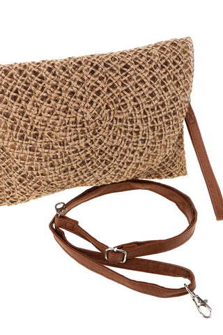 Pochette Beige Intrecciata con Tracolla Selun beach SUI 261002/C
