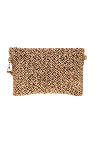 Pochette Beige Intrecciata con Tracolla Selun beach SUI 261002/C