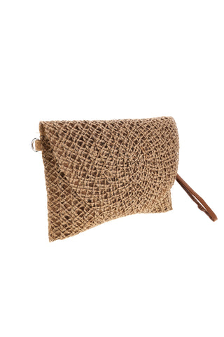 Pochette Beige Intrecciata con Tracolla Selun beach SUI 261002/C