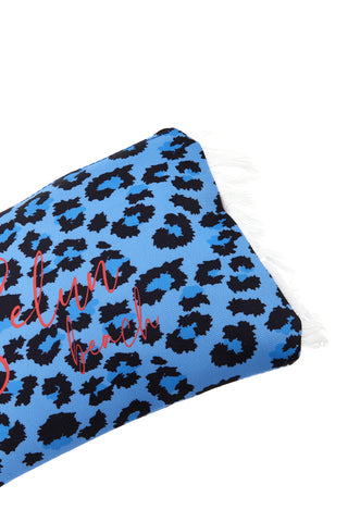Pochette Mare Blu con Stampa Animalier Selun beach 261005