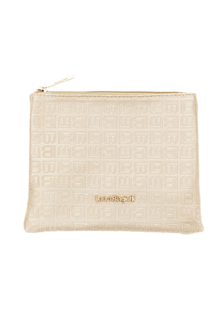Pochette Oro con Monogramma in Rilievo e Chiusura a Zip Laura Biagiotti LB26S-284-1/G