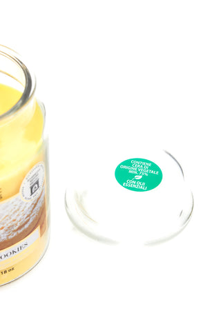 Magische hellgelbe Butterkekskerze