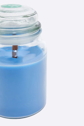 Magic Light Kerze Blauer Moschus und Talkum