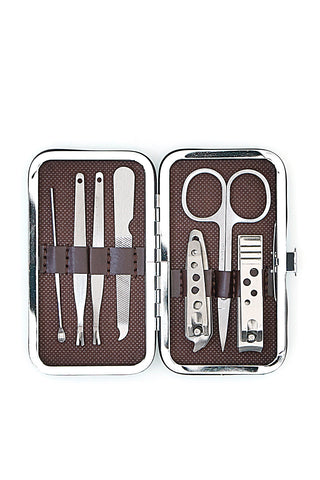 Hellblaues Maniküreset mit Etui Selun