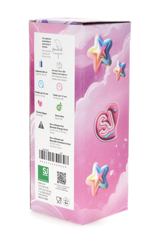 Rosa Thermosflasche mit Strohhalm SJ Girl Einhorn