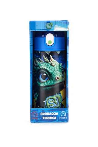 Blaue Thermosflasche mit Strohhalm von SJ Gang Drago