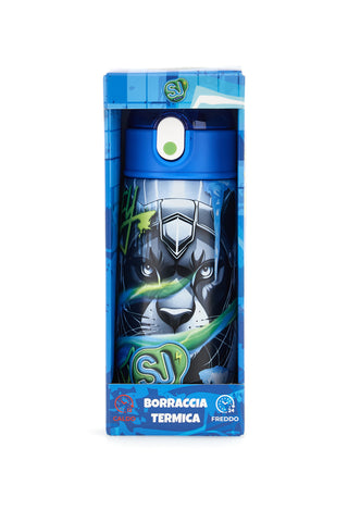 Schwarze Thermosflasche mit Strohhalm von SJ Gang Leone