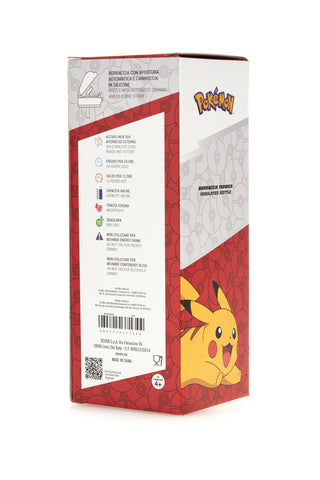 Blaue Thermosflasche mit Pokémon-Pikachu-Trinkhalm