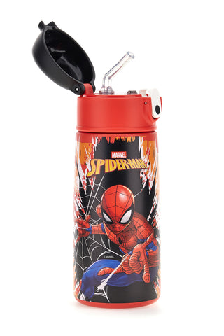 Borraccia termica rossa con cannuccia Marvel Spiderman