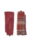 Bordeaux-Tartan-Handschuhe Gianmarco Venturi 62960