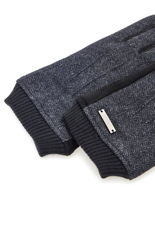 Schwarze Handschuhe mit Manschetten Gianmarco Venturi 33026