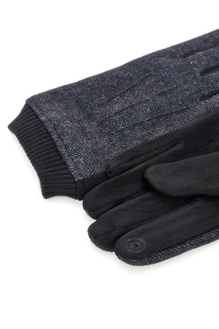 Schwarze Handschuhe mit Manschetten Gianmarco Venturi 33026