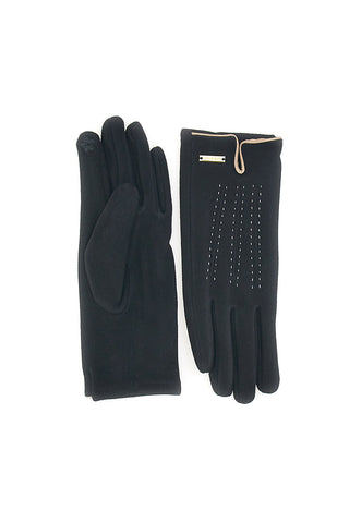 Elegante schwarze Touchscreen-Handschuhe mit warmem Innenfutter Biagiotti LB25W903-20