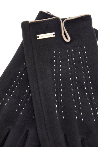 Guanti neri eleganti touch screen con interno caldo Biagiotti LB25W903-20