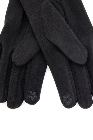 Elegante schwarze Touchscreen-Handschuhe mit warmem Innenfutter Biagiotti LB25W903-20
