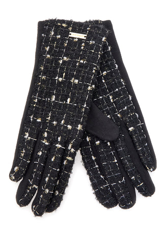 Biagiotti LB25W906-20 Schwarze Touchscreen-Tweedhandschuhe