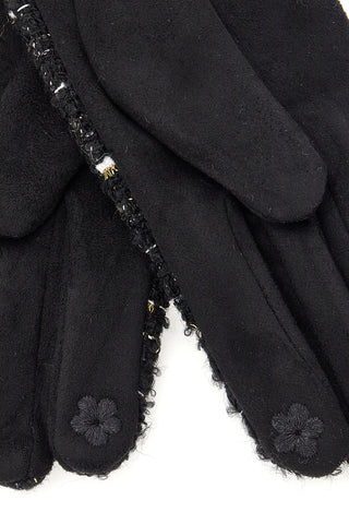 Biagiotti LB25W906-20 Schwarze Touchscreen-Tweedhandschuhe