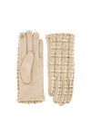 Beige Tweedhandschuhe mit Biagiotti LB25W907-20 Touchscreen