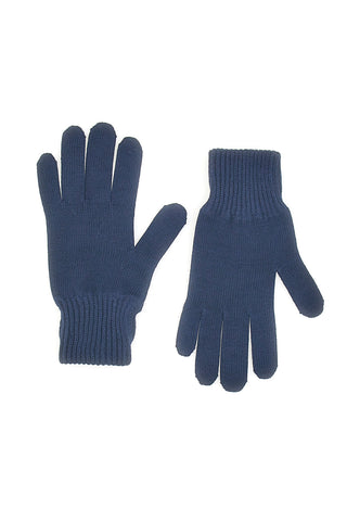 Guanti blu in maglia 100% cotone Tommy Jeans Heritage Gloves