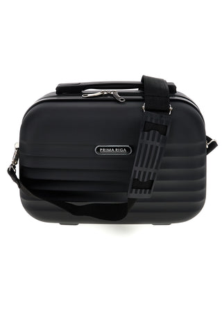 Beauty case nero rigido con tracolla Prima riga Pr194
