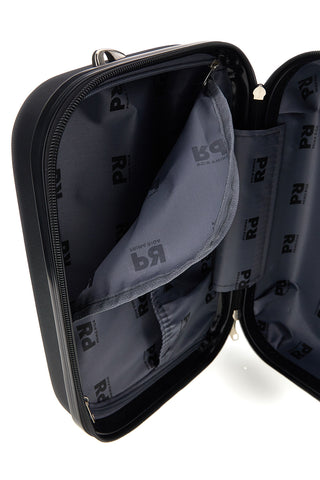 Beauty case nero rigido con tracolla Prima riga Pr194
