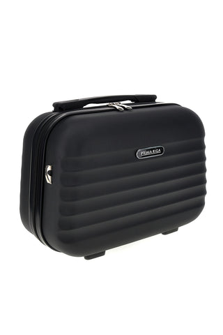Beauty case nero rigido con tracolla Prima riga Pr194