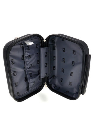 Beauty case nero rigido con tracolla Prima riga Pr194
