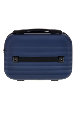 Beauty case blu rigido con tracolla Prima riga Pr194