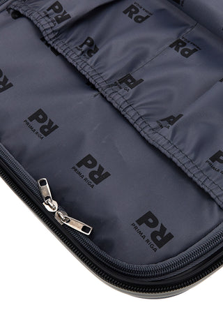 Beauty case blu rigido con tracolla Prima riga Pr194
