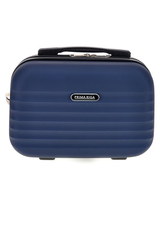 Beauty case blu rigido con tracolla Prima riga Pr194