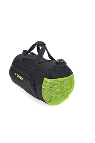 Borsone nero con inserti verdi Lotto LTT427