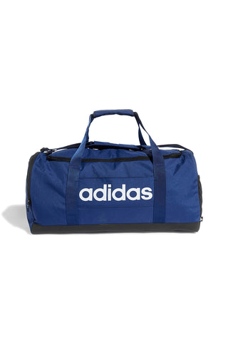 Borsa blu con manici rinforzati e logo bianco Adidas IN6116
