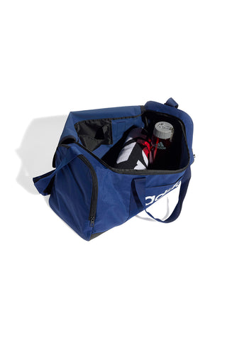 Borsa blu con manici rinforzati e logo bianco Adidas IN6116