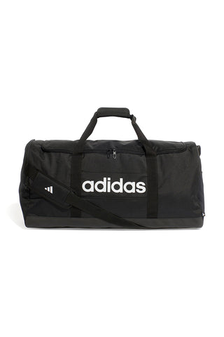Borsone nero capiente con tracolla regolabile Adidas LINEAR DUFFEL L