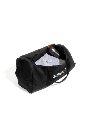 Borsone nero capiente con tracolla regolabile Adidas LINEAR DUFFEL L