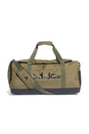 Borsone verde con logo laterale Adidas Linear Duffel